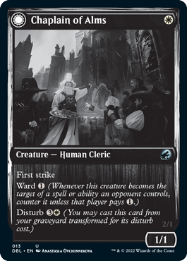 Chaplain of Alms // Chapel Shieldgeist [Innistrad: Double Feature] [Foil]