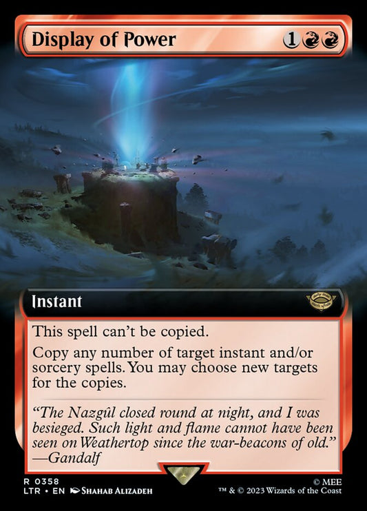 Display of Power (Extended Art) [The Lord of the Rings: Tales of Middle-Earth] [Foil]