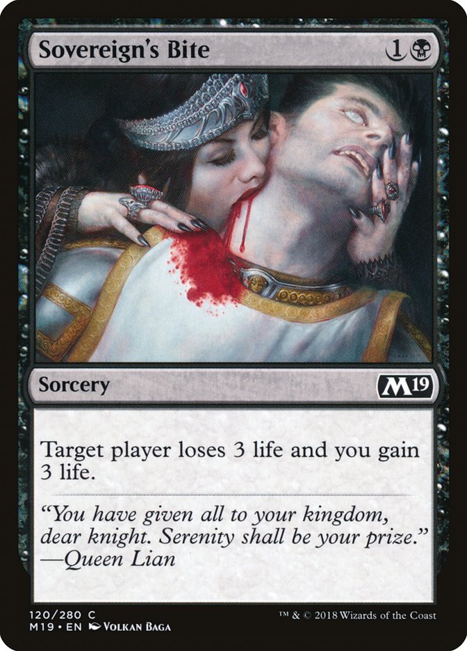 Sovereign's Bite [Core Set 2019] [Foil]