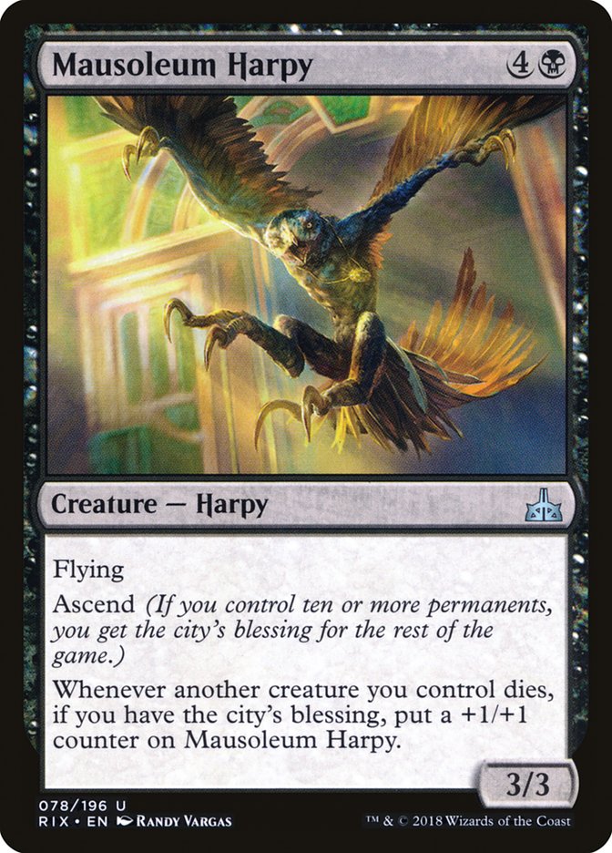 Mausoleum Harpy [Rivals of Ixalan] [Foil]
