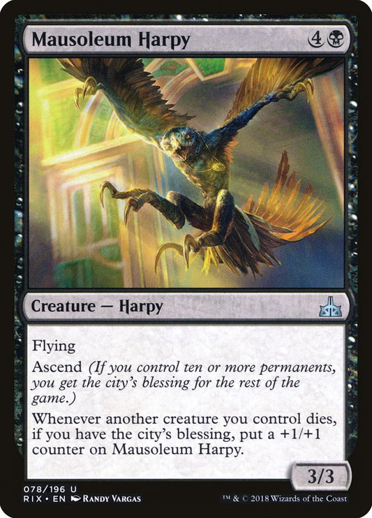 Mausoleum Harpy [Rivals of Ixalan] [Foil]