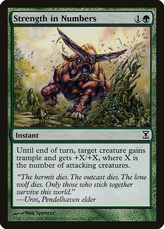 Strength in Numbers [Time Spiral] [Foil]
