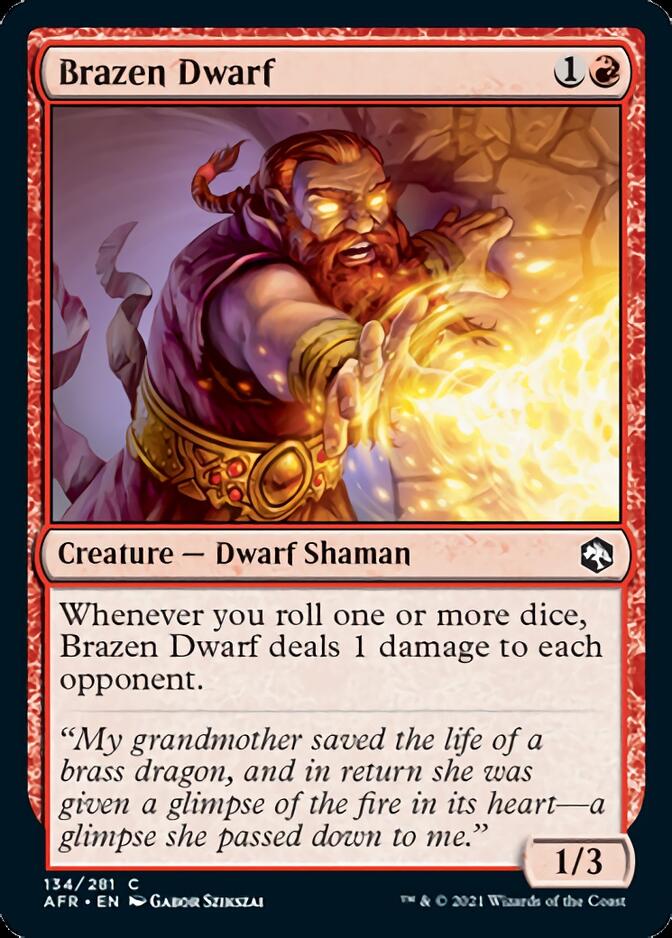 Brazen Dwarf [Dungeons & Dragons: Adventures in the Forgotten Realms] [Foil]