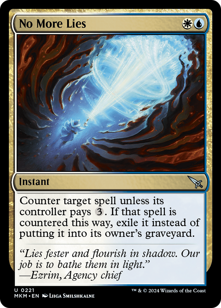 No More Lies [Murders at Karlov Manor] [Foil]