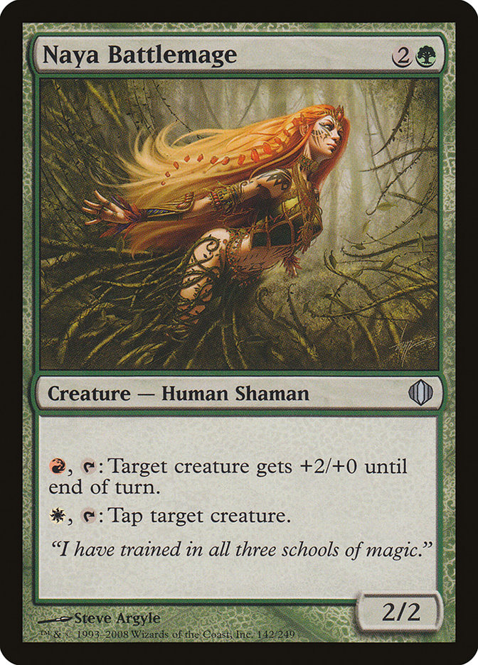 Naya Battlemage [Shards of Alara] [Foil]