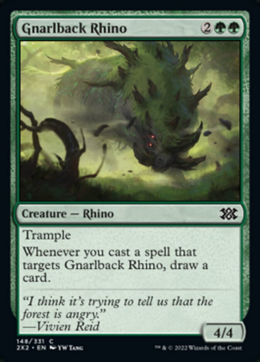 Gnarlback Rhino [Double Masters 2022] [Foil]