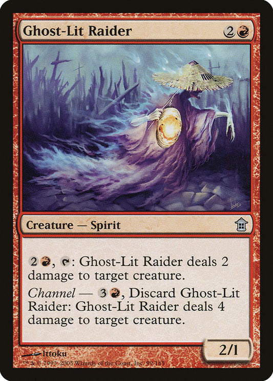 Ghost-Lit Raider [Saviors of Kamigawa] [Foil]