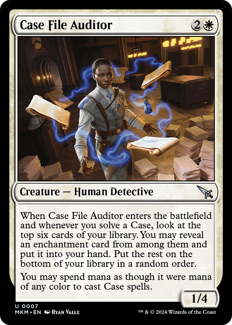 Case File Auditor (Blue) [Murders at Karlov Manor] [Foil]