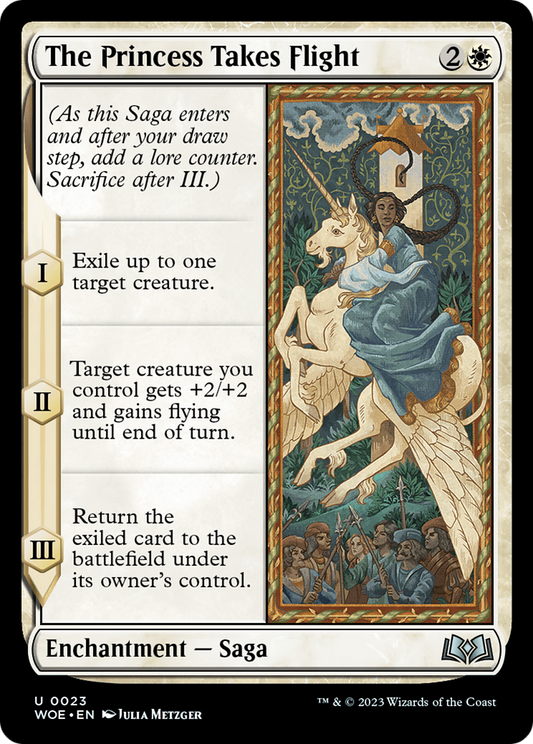The Princess Takes Flight [Wilds of Eldraine] [Foil]