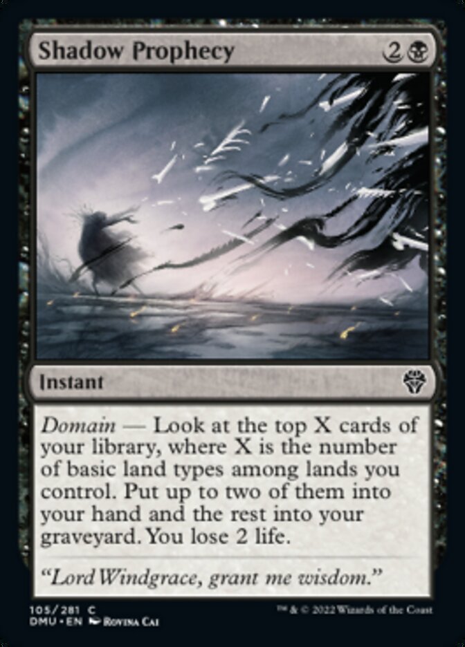 Shadow Prophecy [Dominaria United] [Foil]