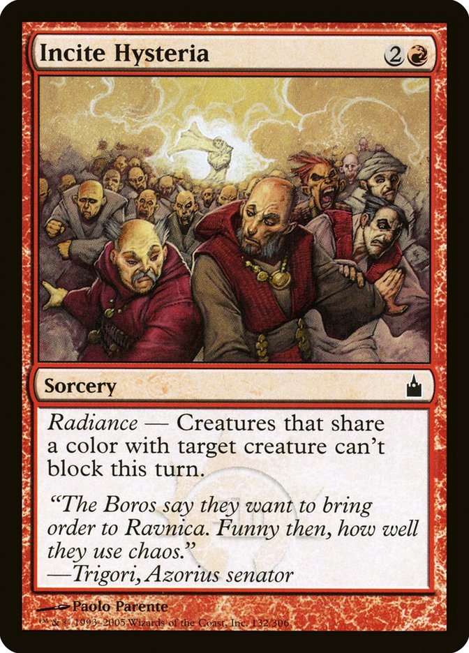 Incite Hysteria [Ravnica: City of Guilds] [Foil]