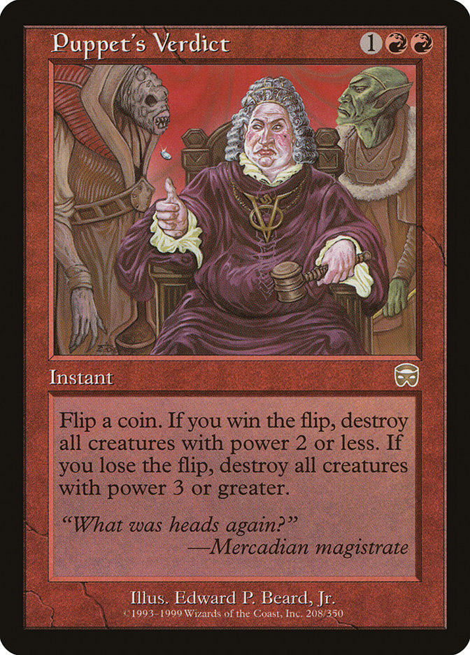 Puppet's Verdict [Mercadian Masques] [Foil]