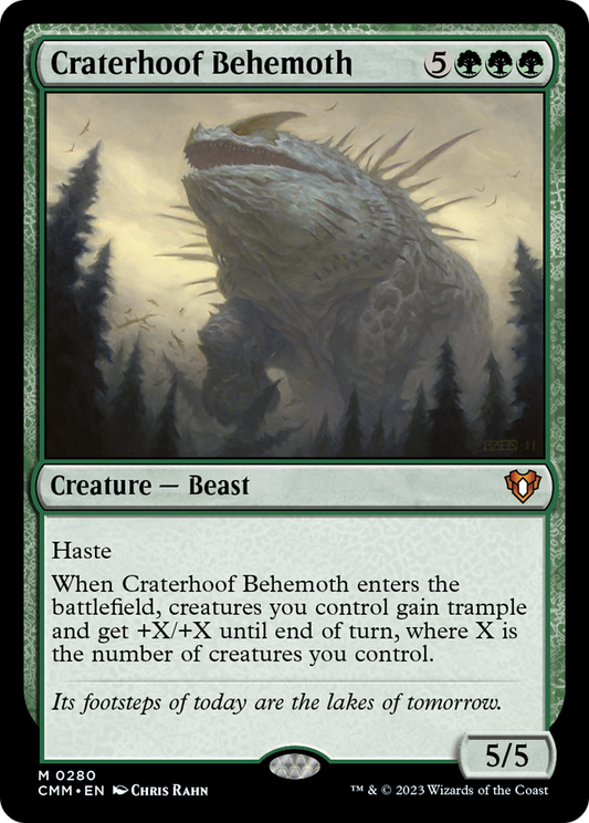 Craterhoof Behemoth [Commander Masters] [Foil]