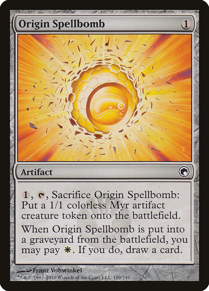 Origin Spellbomb [Scars of Mirrodin] [Foil]