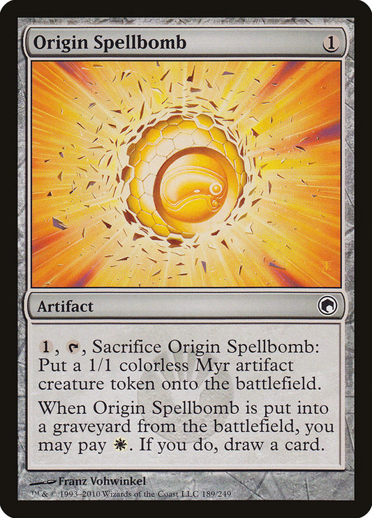 Origin Spellbomb [Scars of Mirrodin] [Foil]