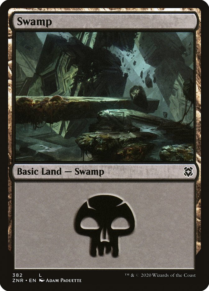 Swamp (382) [Zendikar Rising] [Foil]