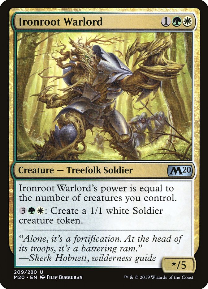 Ironroot Warlord [Core Set 2020] [Foil]