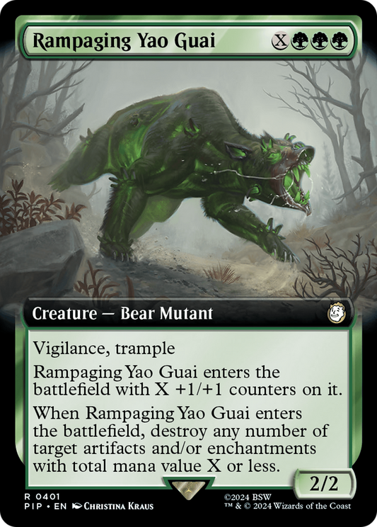 Rampaging Yao Guai (Extended Art) [Fallout] [Foil]