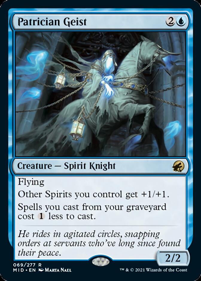 Patrician Geist [Innistrad: Midnight Hunt] [Foil]