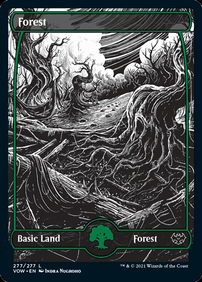 Forest (277) [Innistrad: Crimson Vow] [Foil]