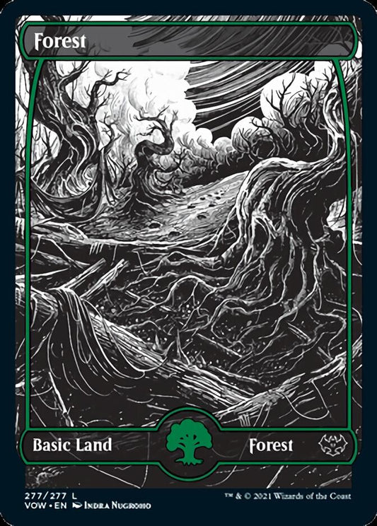 Forest (277) [Innistrad: Crimson Vow] [Foil]