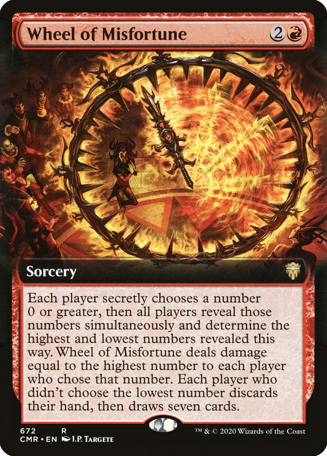 Wheel of Misfortune (Extended Art) [Commander Legends] [Foil]