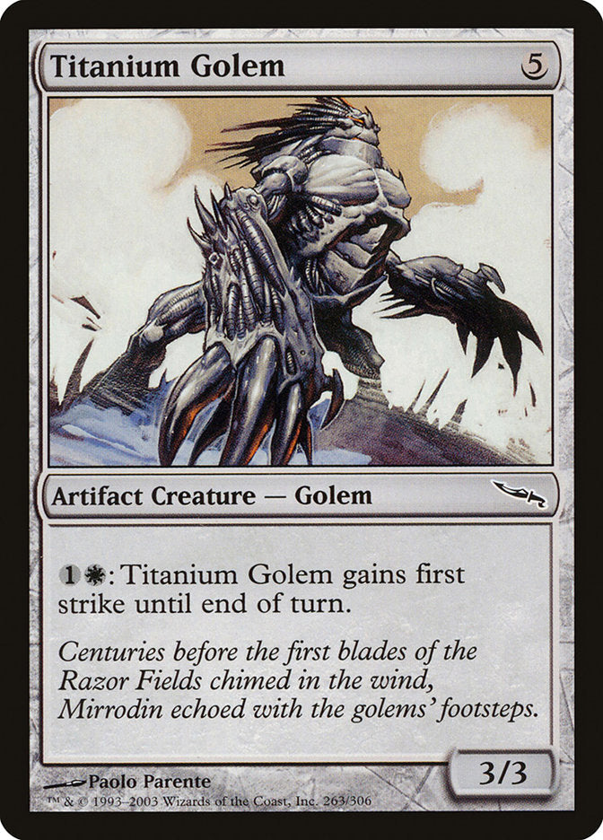 Titanium Golem [Mirrodin] [Foil]