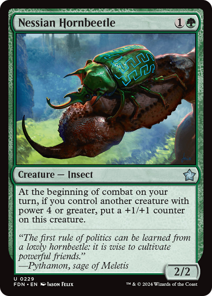 Nessian Hornbeetle [Foundations] [Foil]