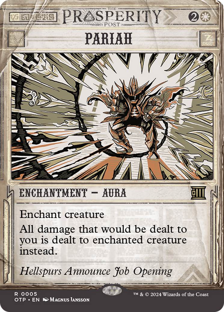 Pariah [Outlaws of Thunder Junction: Breaking News] [Foil]