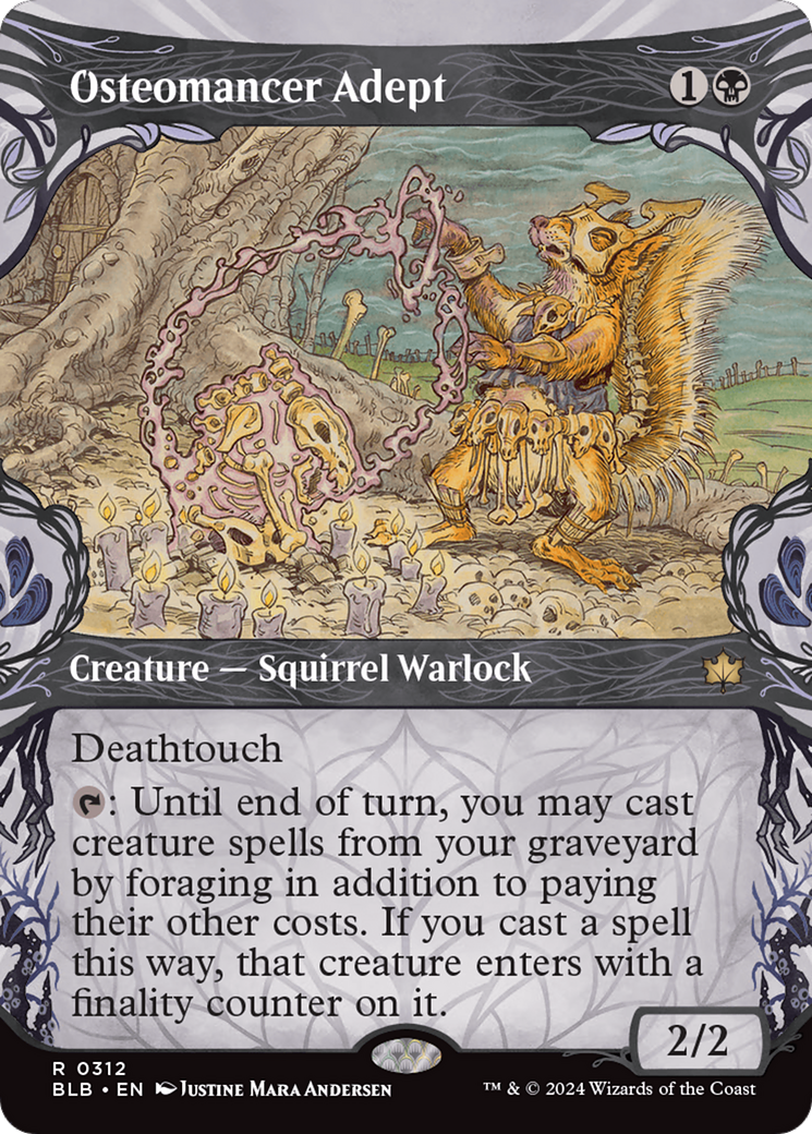 Osteomancer Adept (Showcase) [Bloomburrow] [Foil]