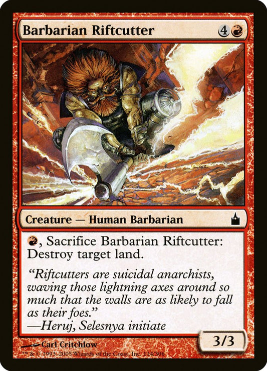 Barbarian Riftcutter [Ravnica: City of Guilds] [Foil]