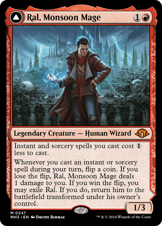 Ral, Monsoon Mage // Ral, Leyline Prodigy [Modern Horizons 3] [Foil]