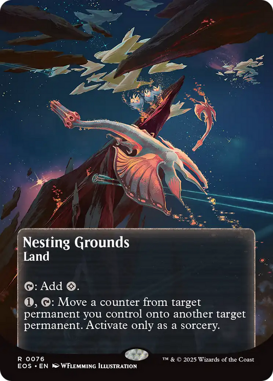 Nesting Grounds (0076) (Borderless) [Edge of Eternities: Stellar Sights] [Foil]