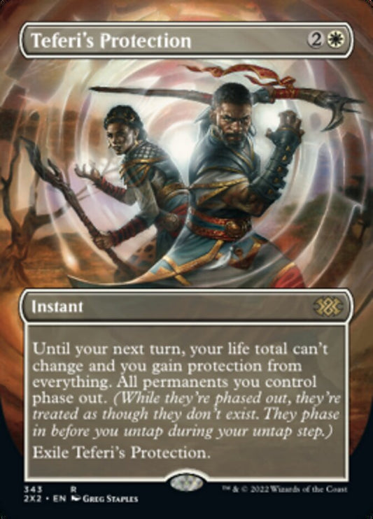Teferi's Protection (Borderless Alternate Art) [Double Masters 2022] [Foil]