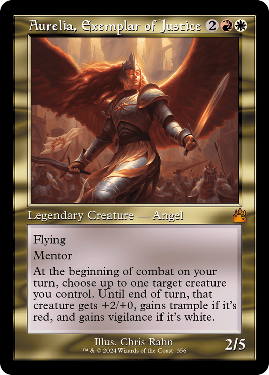 Aurelia, Exemplar of Justice (Retro) [Ravnica Remastered] [Foil]