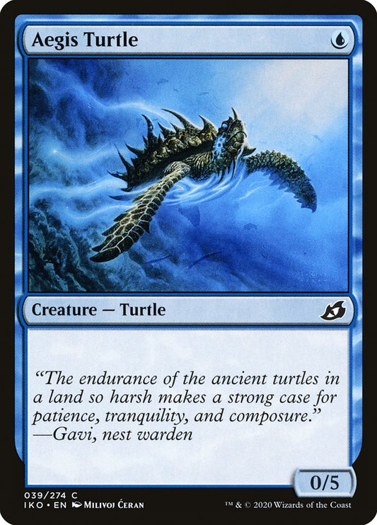 Aegis Turtle [Ikoria: Lair of Behemoths] [Foil]