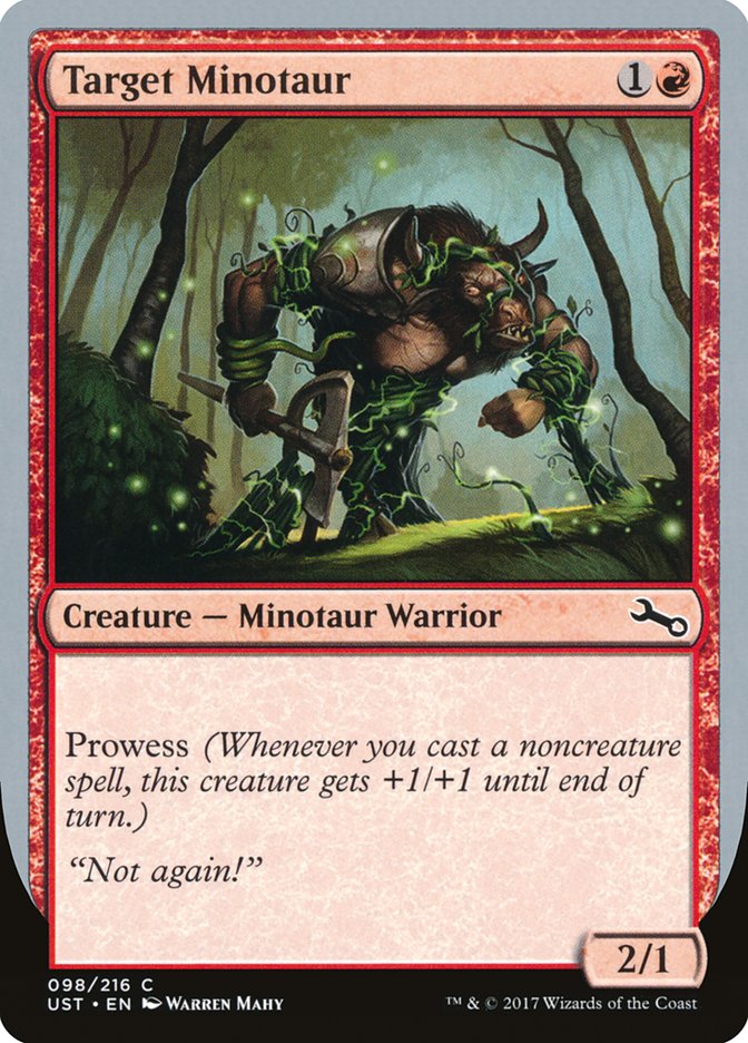Target Minotaur (Vine Art) [Unstable] [Foil]