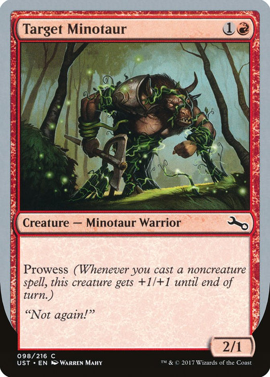 Target Minotaur (Vine Art) [Unstable] [Foil]
