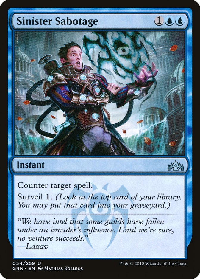 Sinister Sabotage [Guilds of Ravnica] [Foil]