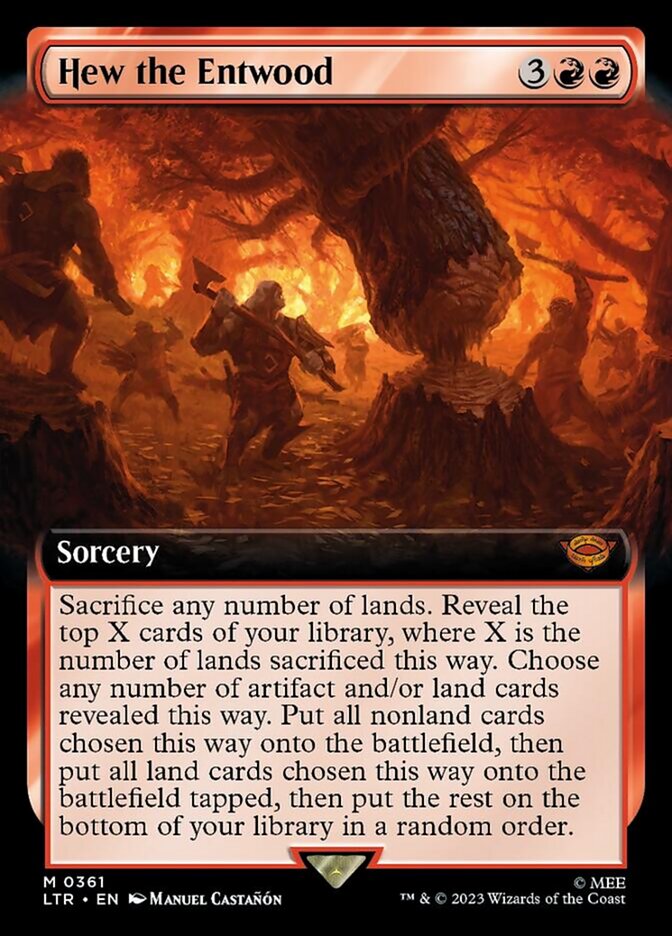 Hew the Entwood (Extended Art) [The Lord of the Rings: Tales of Middle-Earth] [Foil]