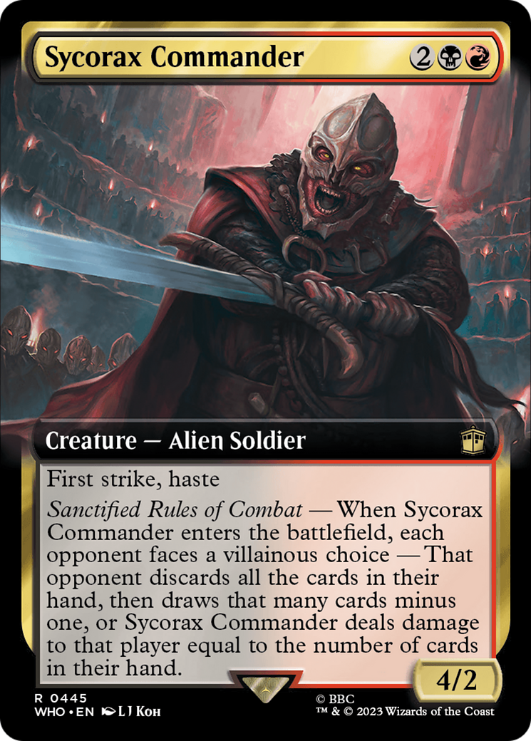 Sycorax Commander (Extended Art) [Doctor Who] [Foil]