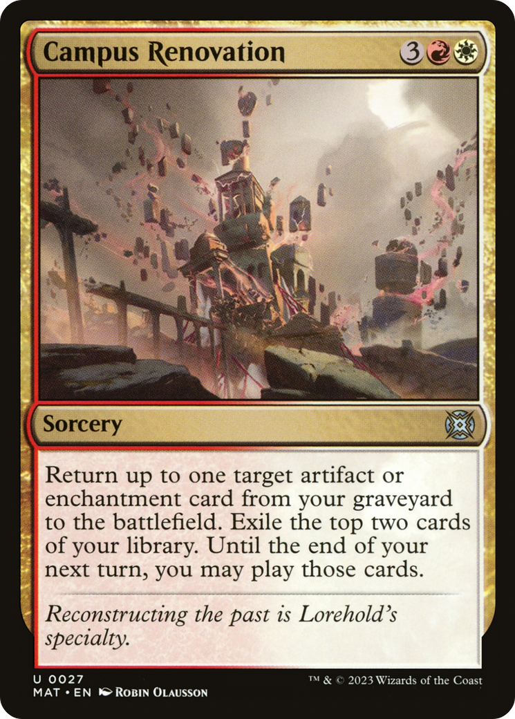 Campus Renovation [March of the Machine: The Aftermath] [Foil]