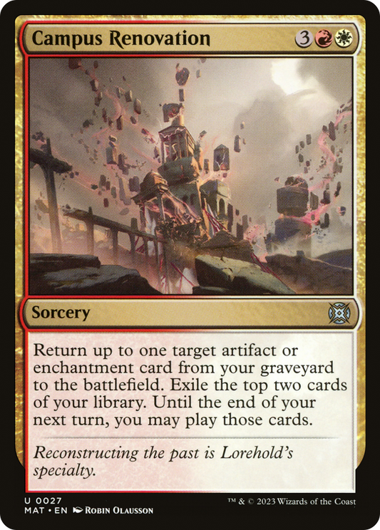 Campus Renovation [March of the Machine: The Aftermath] [Foil]