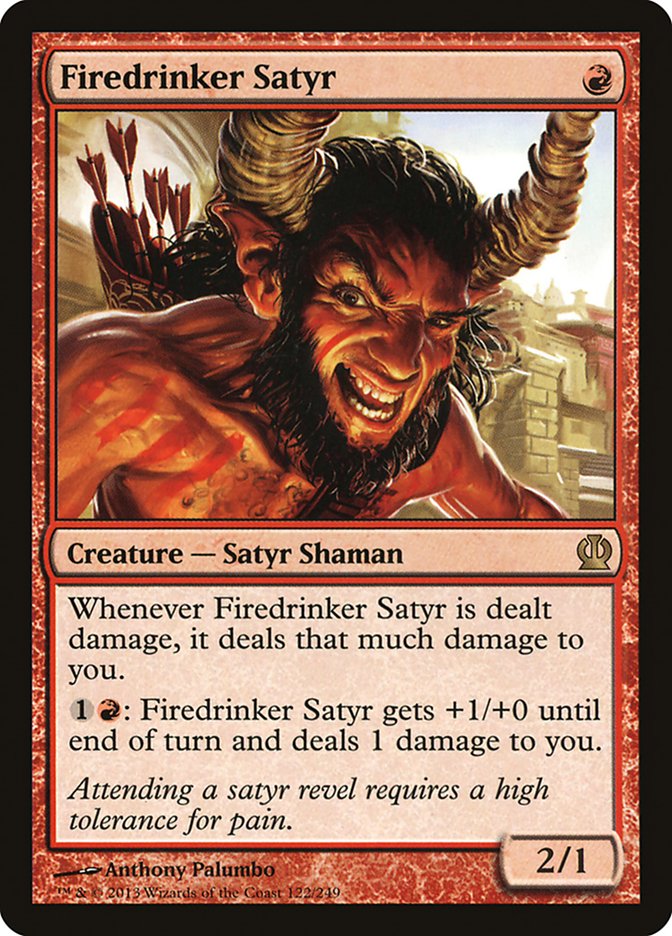 Firedrinker Satyr [Theros] [Foil]