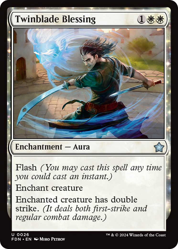 Twinblade Blessing [Foundations] [Foil]