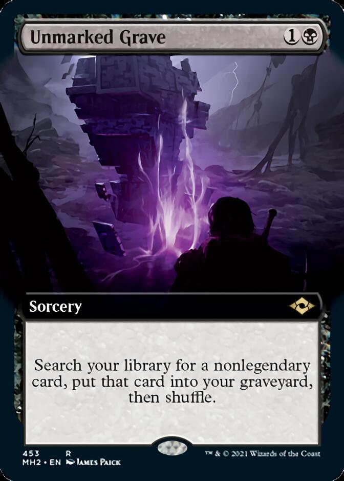 Unmarked Grave (Extended Art) [Modern Horizons 2] [Foil]