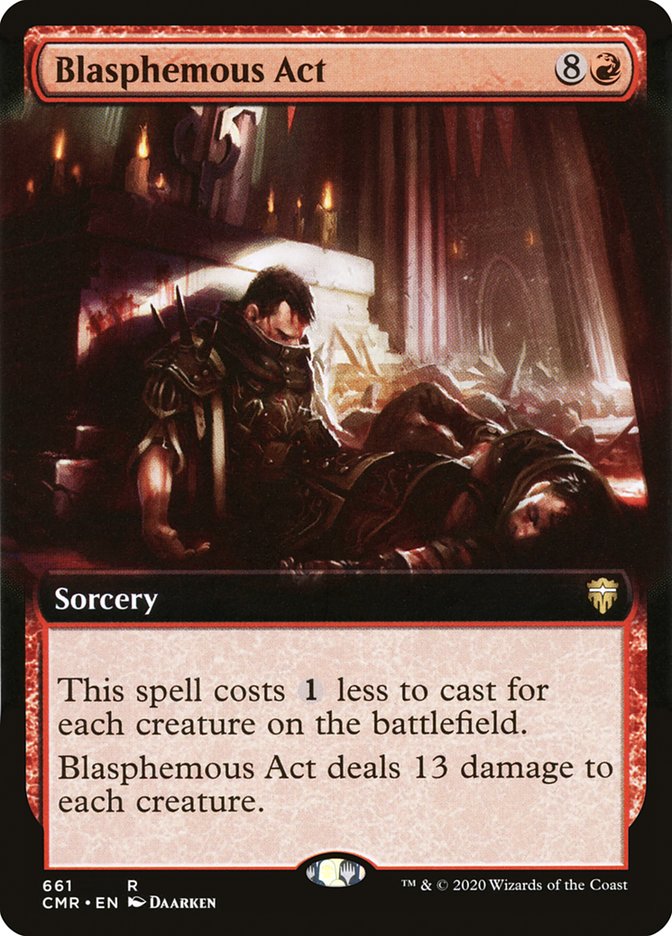 Blasphemous Act (Extended Art) [Commander Legends] [Foil]