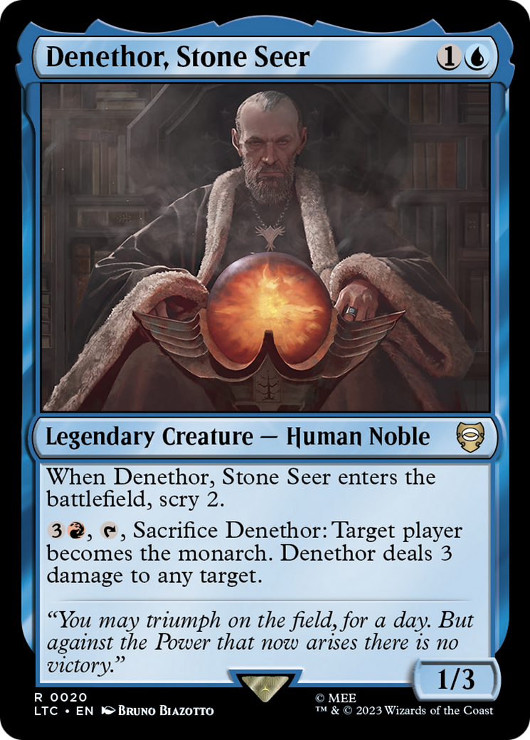 Denethor, Stone Seer [The Lord of the Rings: Tales of Middle-Earth Commander] [Foil]