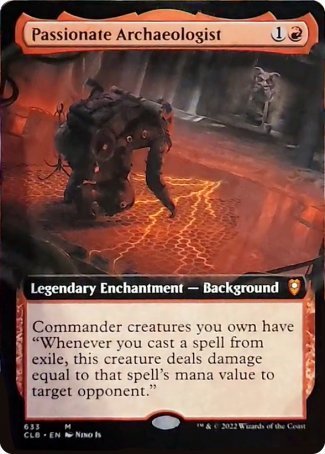 Passionate Archaeologist (Extended Art) [Commander Legends: Battle for Baldur's Gate] [Foil]