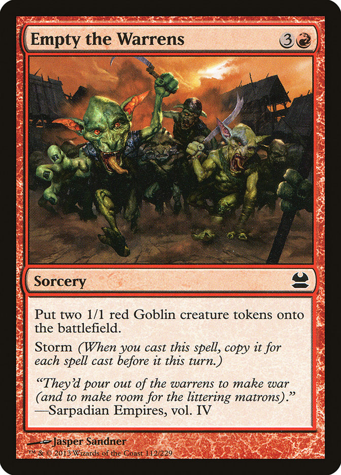 Empty the Warrens [Modern Masters] [Foil]